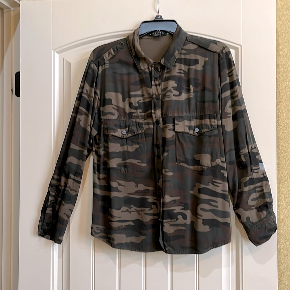 Sanctuary Boyfriend snap front shirt